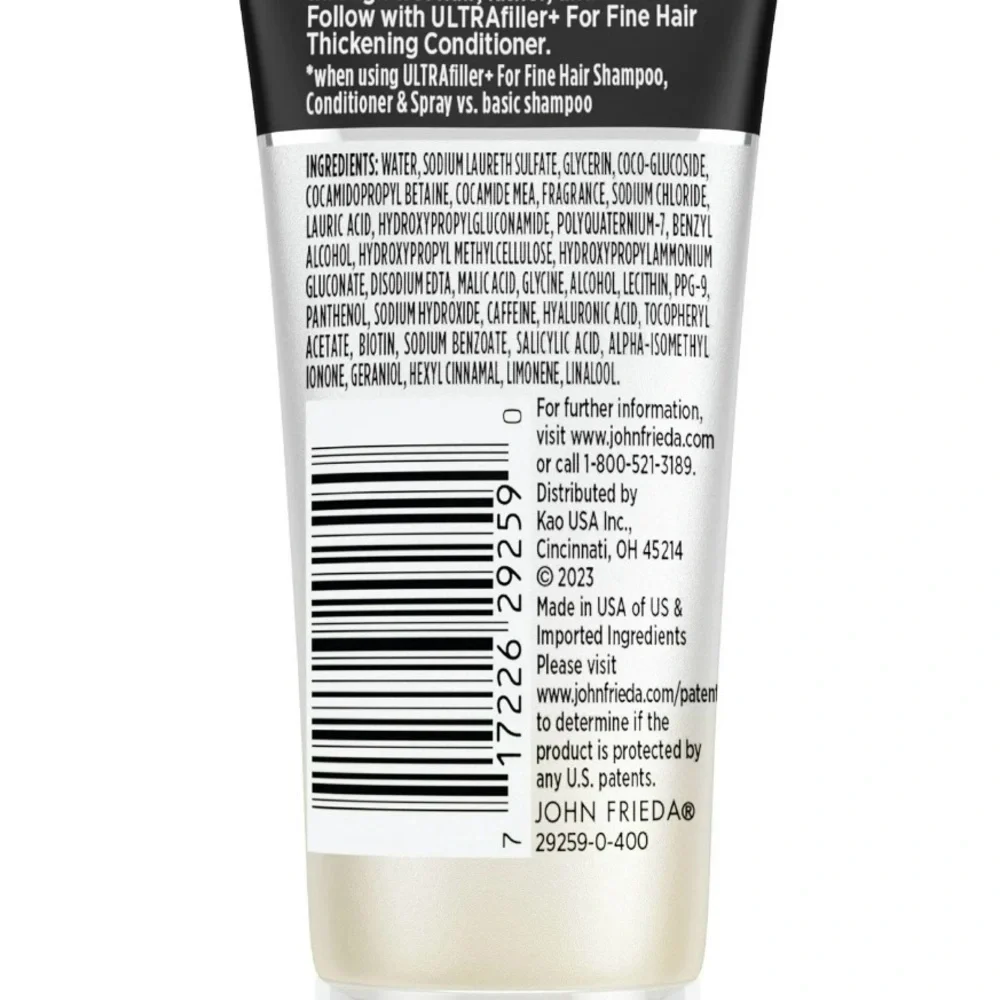 John Frieda ULTRAfiller+ Thickening Shampoo & Conditioner for Fine Hair